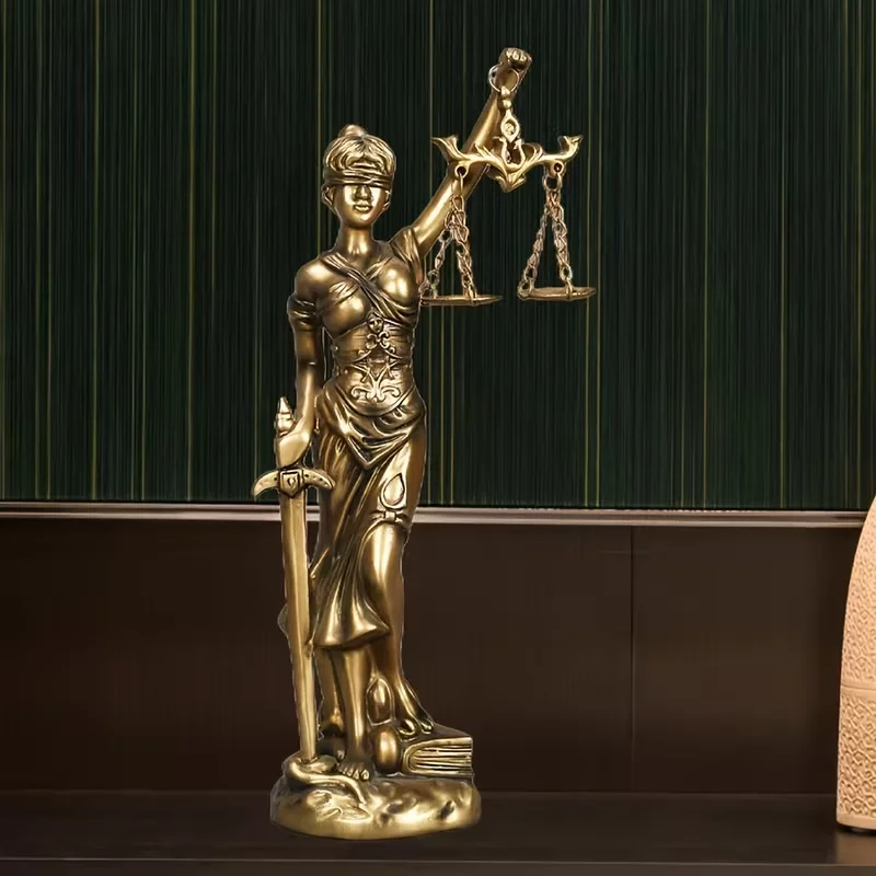 Creative Retro Round bottom Justice Goddess Statue Lawyer Office Ornament Gifts Home Living room Sculpture Desk Decor Creative Retro Round bottom Justice Goddess Statue Lawyer Office Ornament Gifts Home Living room Sculpture Desk Decor