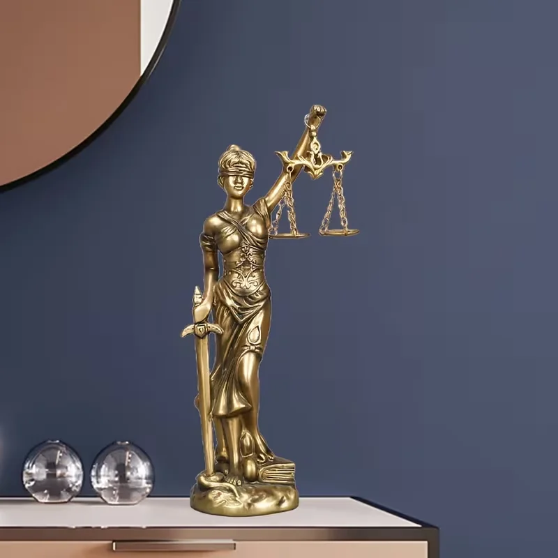 Creative Retro Round bottom Justice Goddess Statue Lawyer Office Ornament Gifts Home Living room Sculpture Desk Decor Creative Retro Round bottom Justice Goddess Statue Lawyer Office Ornament Gifts Home Living room Sculpture Desk Decor
