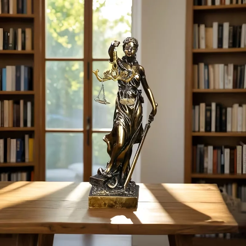 Creative Retro Round bottom Justice Goddess Statue Lawyer Office Ornament Gifts Home Living room Sculpture Desk Decor Creative Retro Round bottom Justice Goddess Statue Lawyer Office Ornament Gifts Home Living room Sculpture Desk Decor