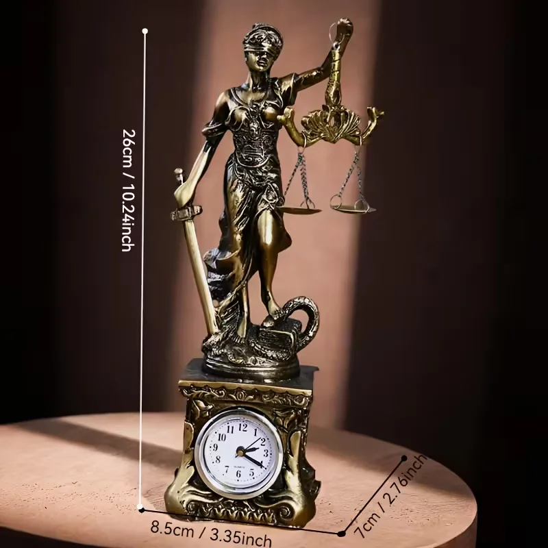 Creative Retro Round bottom Justice Goddess Statue Lawyer Office Ornament Gifts Home Living room Sculpture Desk Decor Creative Retro Round bottom Justice Goddess Statue Lawyer Office Ornament Gifts Home Living room Sculpture Desk Decor