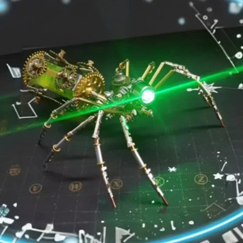 DIY Mechanical Spider Metal Model Kit 3D Puzzles Cyberpunk Insects Assembly Creative Handmade Metal Puzzles