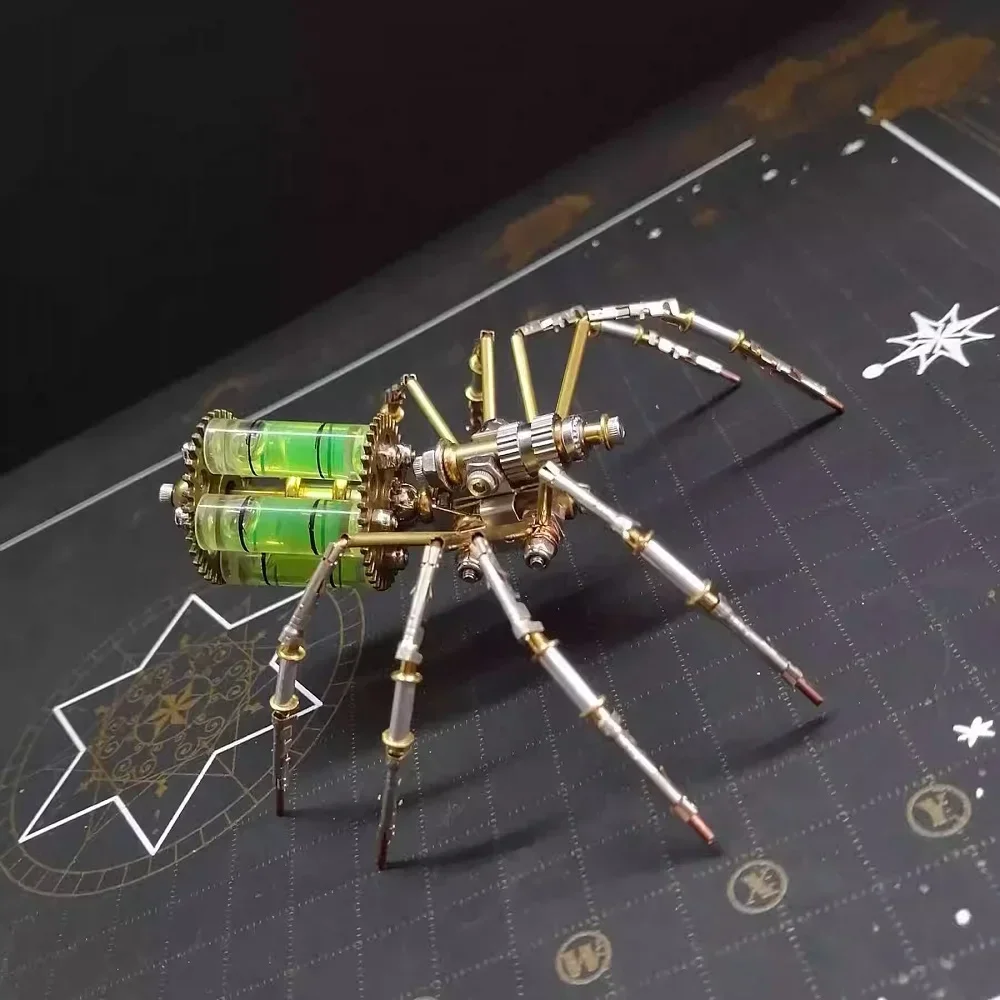 DIY Mechanical Spider Metal Model Kit 3D Puzzles Cyberpunk Insects Assembly Creative Handmade Metal Puzzles
