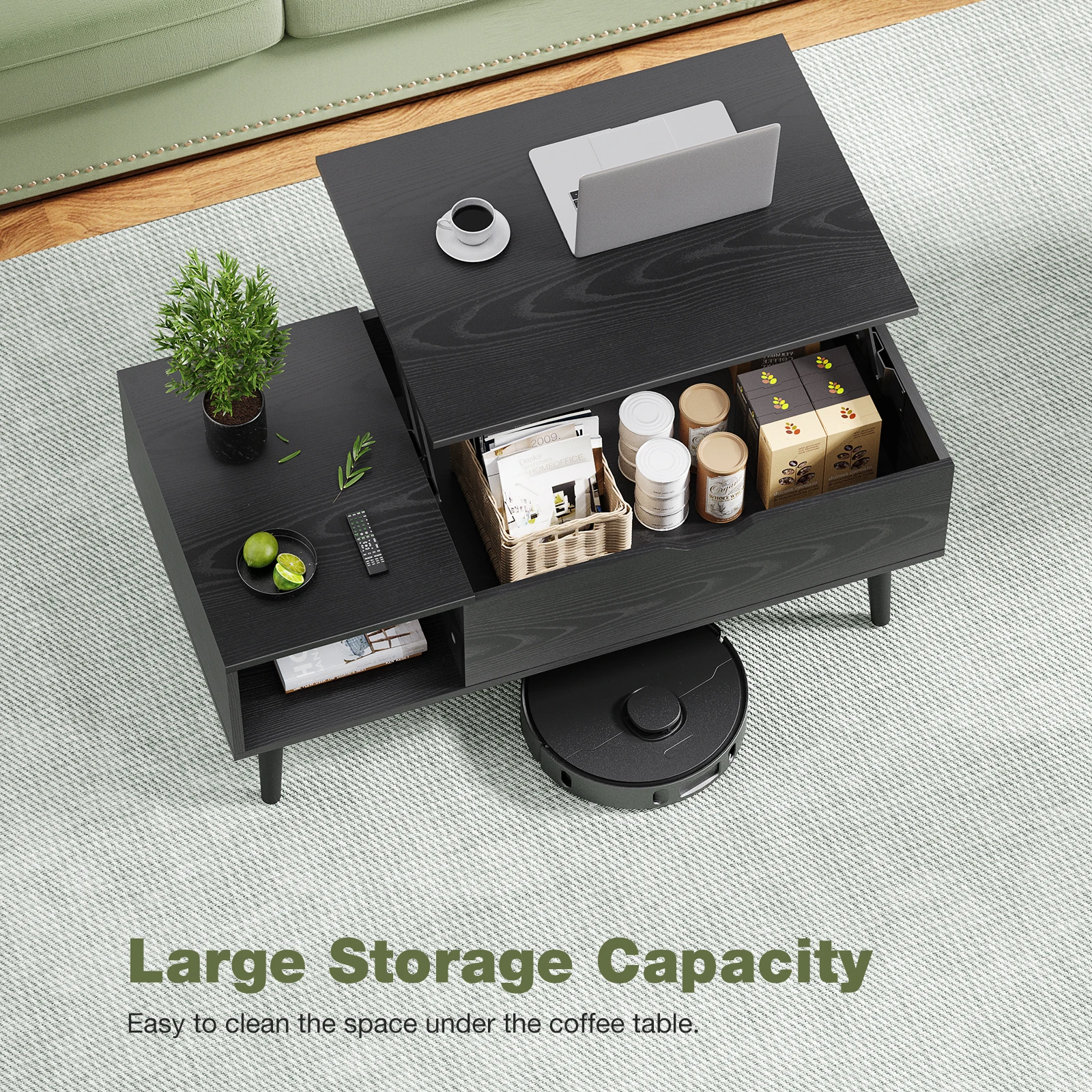 JHK Lift Top Coffee Tables For Living Room 39.37