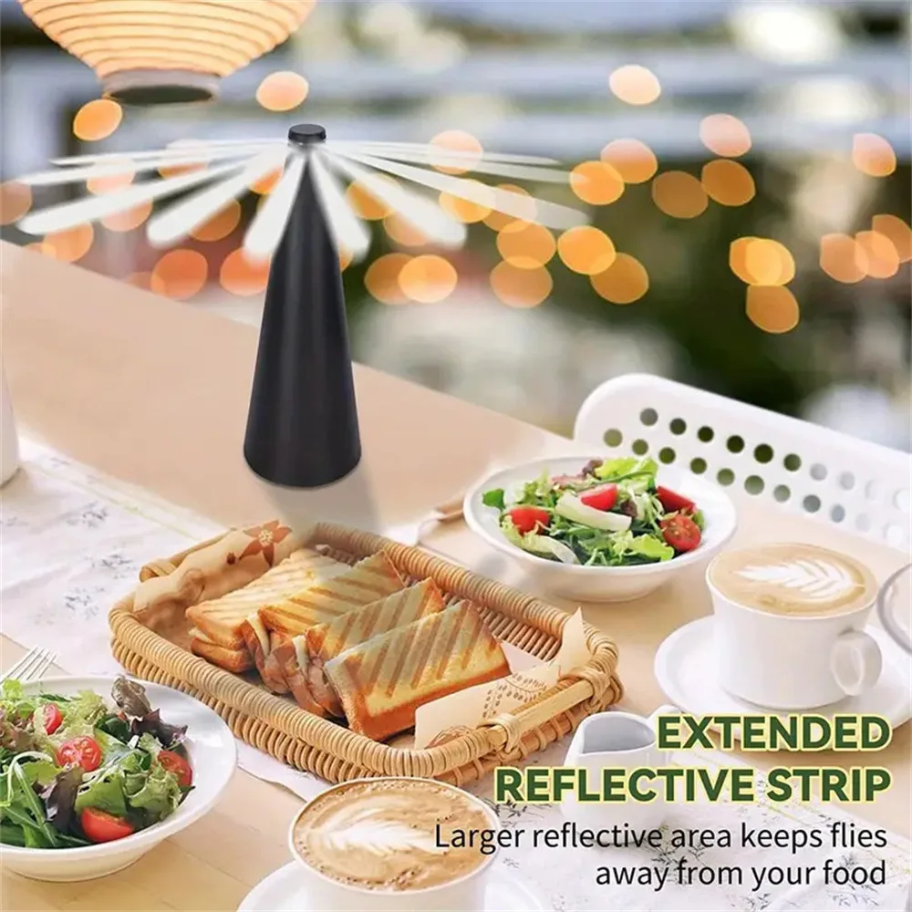 Multifunctional Outdoor Fly 360&deg; Rotating Type Food Food, Pest Repellent Table Fan, Hiking Camping Equipment