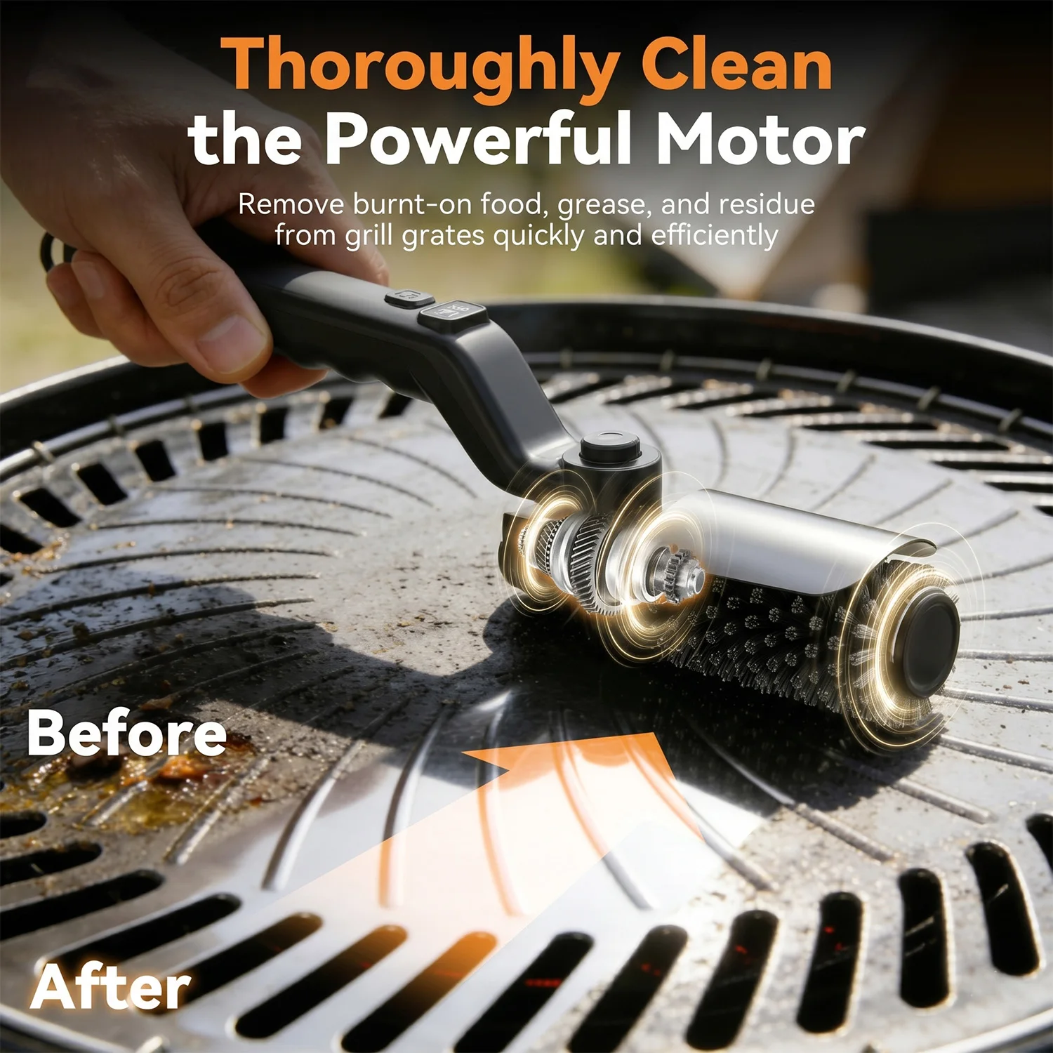 BBQ Grill Brush 3-Speed Settings Electric Grill Brush,180° Adjustable Head,90 Mins Grill Cleaner for Outdoor Griddles Smokers BBQ Grill Brush 3-Speed Settings Electric Grill Brush,180° Adjustable Head,90 Mins Grill Cleaner for Outdoor Griddles Smokers