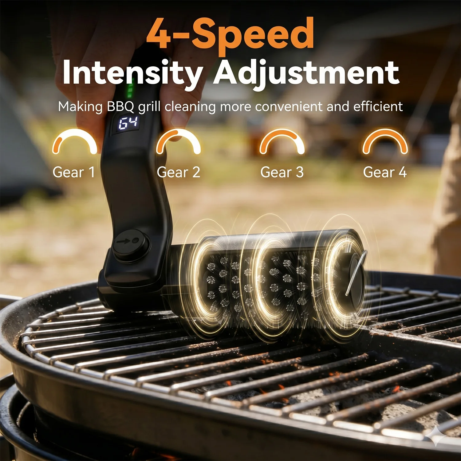 BBQ Grill Brush 3-Speed Settings Electric Grill Brush,180° Adjustable Head,90 Mins Grill Cleaner for Outdoor Griddles Smokers BBQ Grill Brush 3-Speed Settings Electric Grill Brush,180° Adjustable Head,90 Mins Grill Cleaner for Outdoor Griddles Smokers