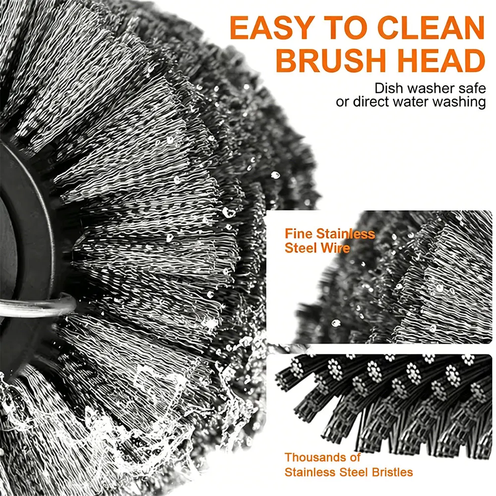 BBQ Grill Brush 3-Speed Settings Electric Grill Brush,180° Adjustable Head,90 Mins Grill Cleaner for Outdoor Griddles Smokers BBQ Grill Brush 3-Speed Settings Electric Grill Brush,180° Adjustable Head,90 Mins Grill Cleaner for Outdoor Griddles Smokers
