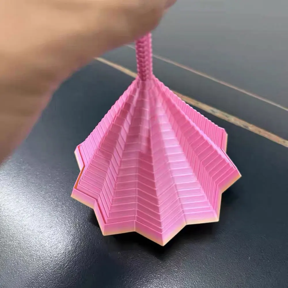 3D Printing Expanded Sensory Fidget Star Model Visual Illusion Hexagon Whirling Spiral Ornaments Stress Relief Christmas Gift