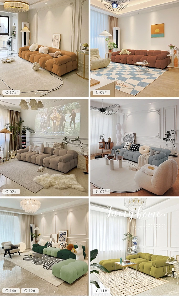 Any Size Custom Cream Teddy Fabric Modular Sofa Combine Modules High Elastic Latex Foam Fill Nordic Minimalist Living Room Sofa Any Size Custom Cream Teddy Fabric Modular Sofa Combine Modules High Elastic Latex Foam Fill Nordic Minimalist Living Room Sofa