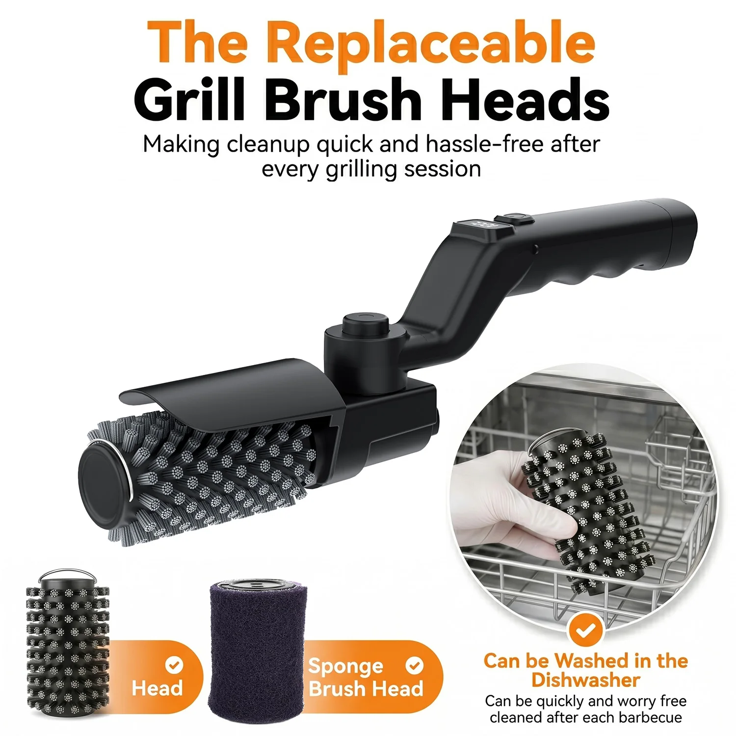 BBQ Grill Brush 3-Speed Settings Electric Grill Brush,180° Adjustable Head,90 Mins Grill Cleaner for Outdoor Griddles Smokers BBQ Grill Brush 3-Speed Settings Electric Grill Brush,180° Adjustable Head,90 Mins Grill Cleaner for Outdoor Griddles Smokers