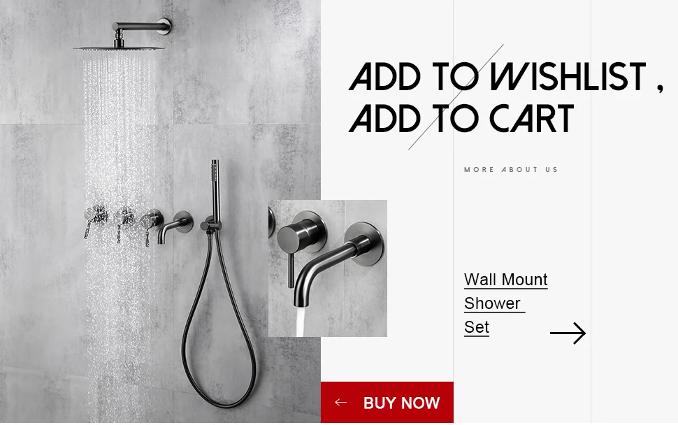 Bathroom Basin Faucet Sink Tap Wash Mixer Hot And Cold Water Wall Mounted Spout Bath Single Handle Ceramic Cartridge Crane