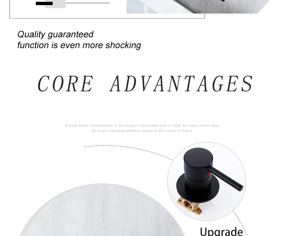 Bathroom Basin Faucet Sink Tap Wash Mixer Hot And Cold Water Wall Mounted Spout Bath Single Handle Ceramic Cartridge Crane