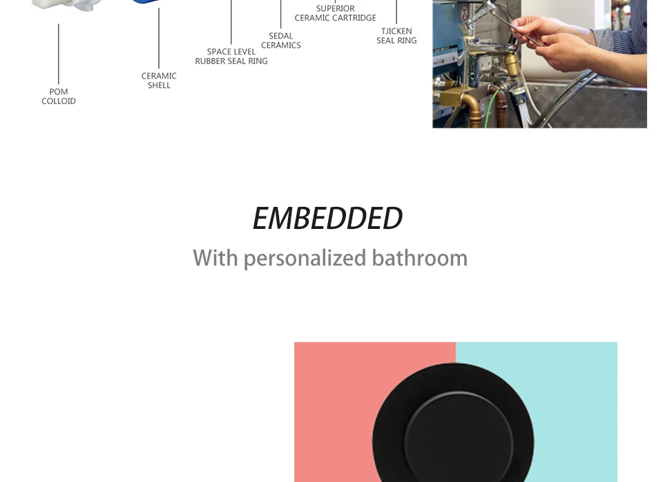 Bathroom Basin Faucet Sink Tap Wash Mixer Hot And Cold Water Wall Mounted Spout Bath Single Handle Ceramic Cartridge Crane