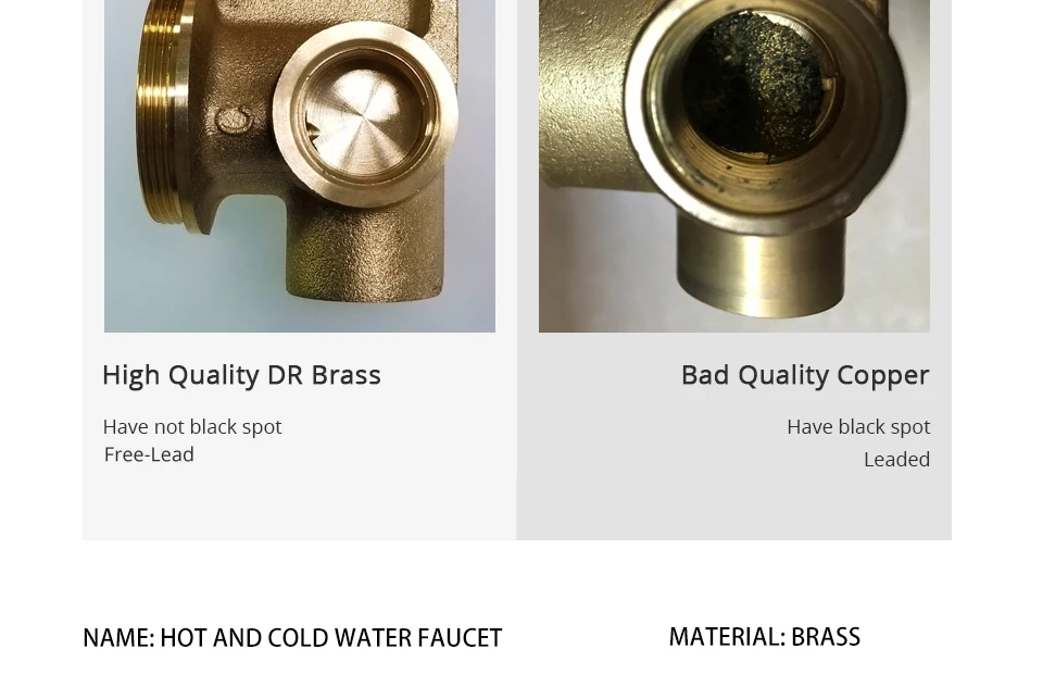 Bathroom Basin Faucet Sink Tap Wash Mixer Hot And Cold Water Wall Mounted Spout Bath Single Handle Ceramic Cartridge Crane