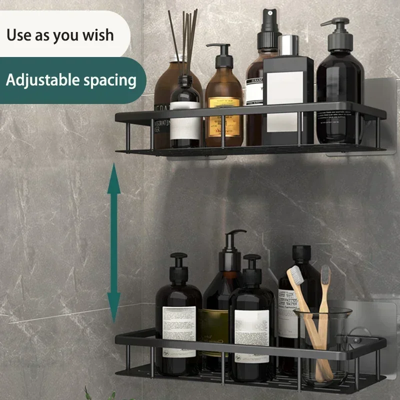 Bathroom Shelf Kitchen Storage Organizer Aluminum Alloy Shampoo Rack Shower Shelf Bathroom Accessories No Drill Shelf Bathroom Shelf Kitchen Storage Organizer Aluminum Alloy Shampoo Rack Shower Shelf Bathroom Accessories No Drill Shelf