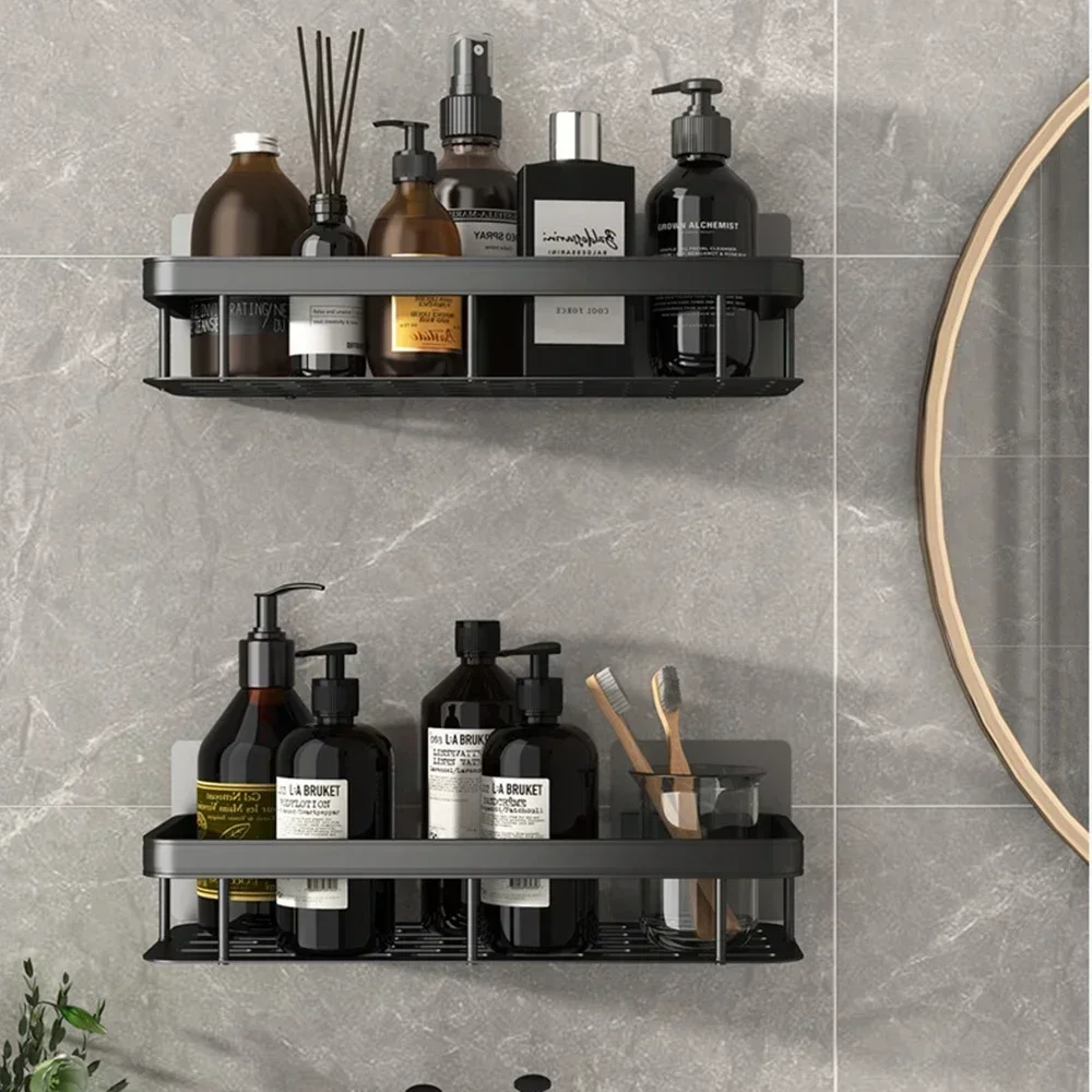 Bathroom Shelf Kitchen Storage Organizer Aluminum Alloy Shampoo Rack Shower Shelf Bathroom Accessories No Drill Shelf Bathroom Shelf Kitchen Storage Organizer Aluminum Alloy Shampoo Rack Shower Shelf Bathroom Accessories No Drill Shelf