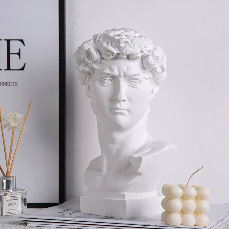 European Home Decoration David Head Resin Statues FIGURINES & MINIATURES European Home Decoration David Head Resin Statues FIGURINES & MINIATURES