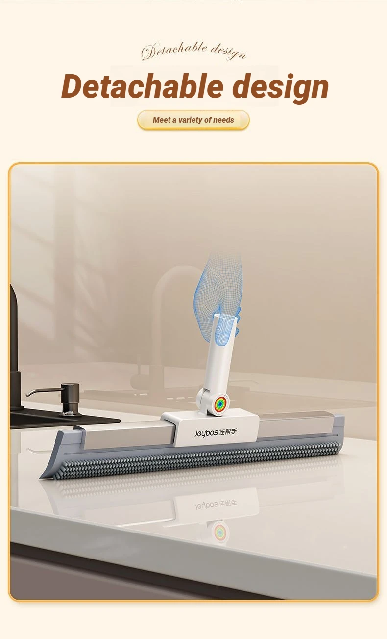 JOYBOS Multifunctional Magic Broom Silicone Floor Water Wiper Dry and Wet 180 Complete Cleaner Brush Living Room Toilet Bathroom