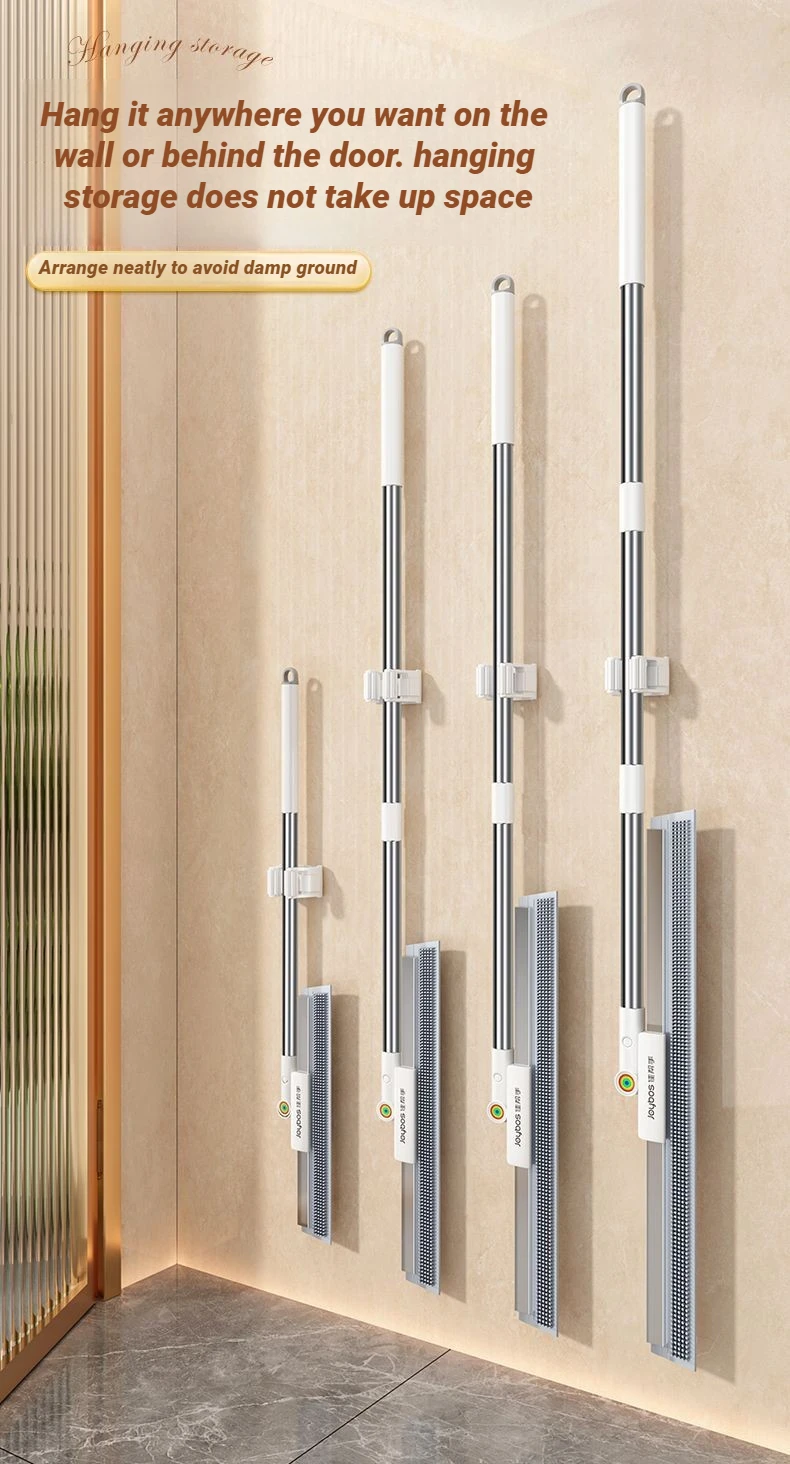 JOYBOS Multifunctional Magic Broom Silicone Floor Water Wiper Dry and Wet 180 Complete Cleaner Brush Living Room Toilet Bathroom