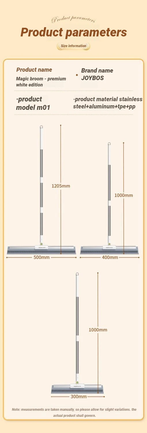 JOYBOS Multifunctional Magic Broom Silicone Floor Water Wiper Dry and Wet 180 Complete Cleaner Brush Living Room Toilet Bathroom