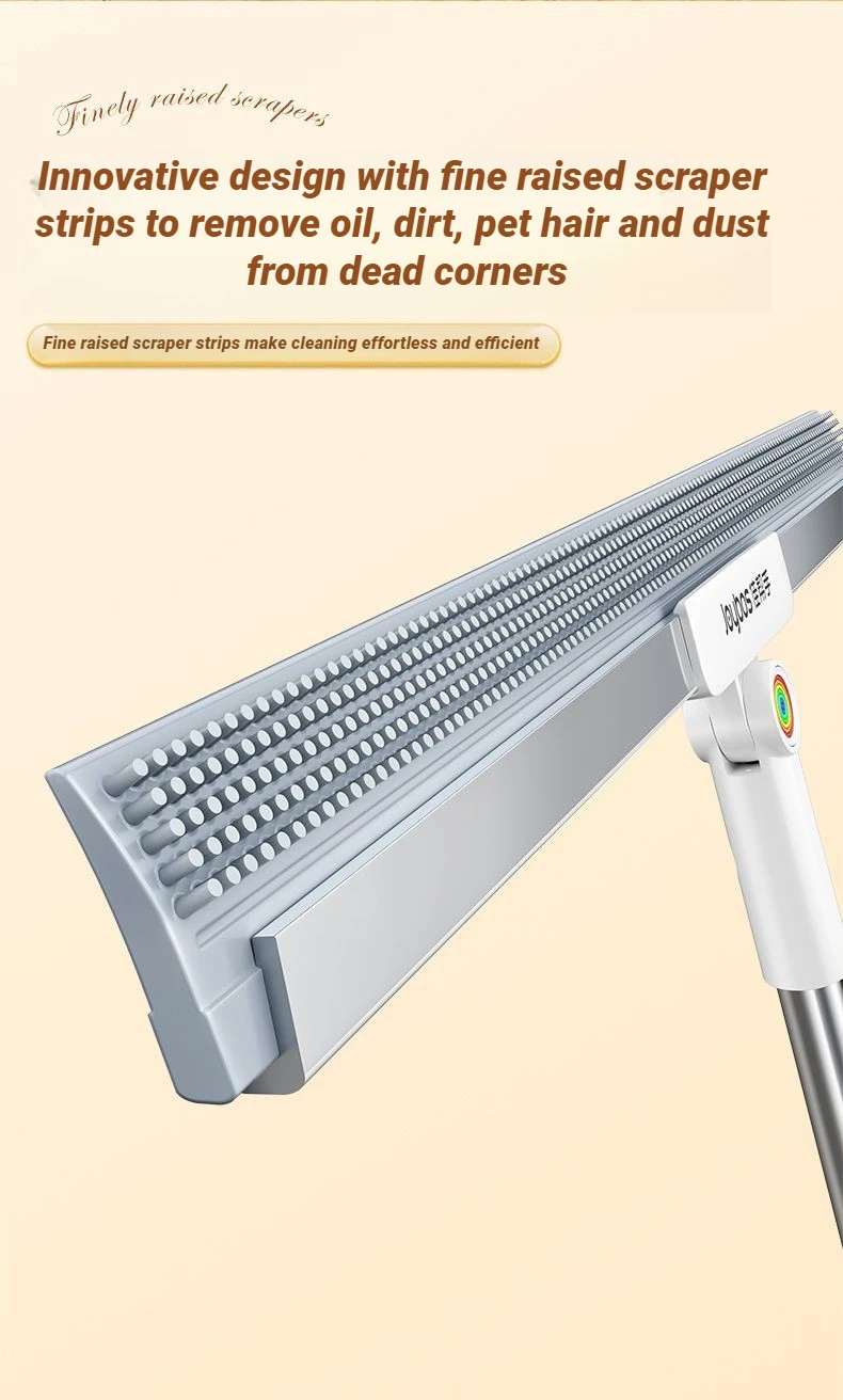 JOYBOS Multifunctional Magic Broom Silicone Floor Water Wiper Dry and Wet 180 Complete Cleaner Brush Living Room Toilet Bathroom