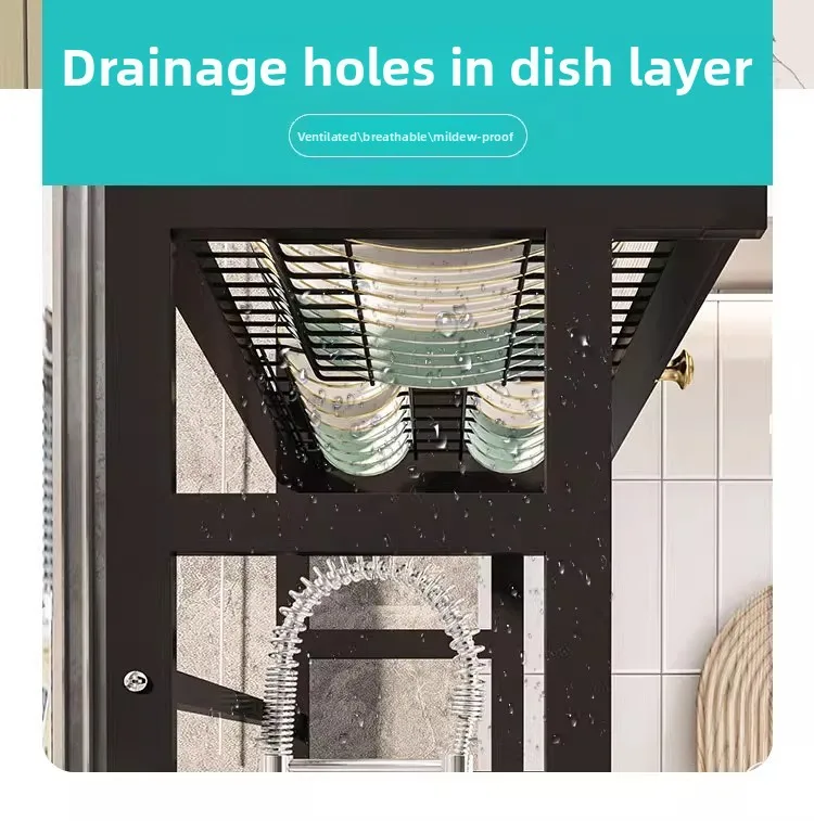 Kitchen Sink Shelf Sink Sink Dust Bowl Storage Cabinet Multifunctional Dish Drain Rack