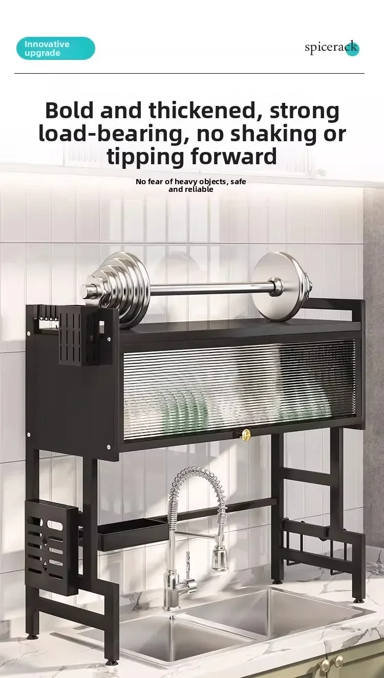 Kitchen Sink Shelf Sink Sink Dust Bowl Storage Cabinet Multifunctional Dish Drain Rack