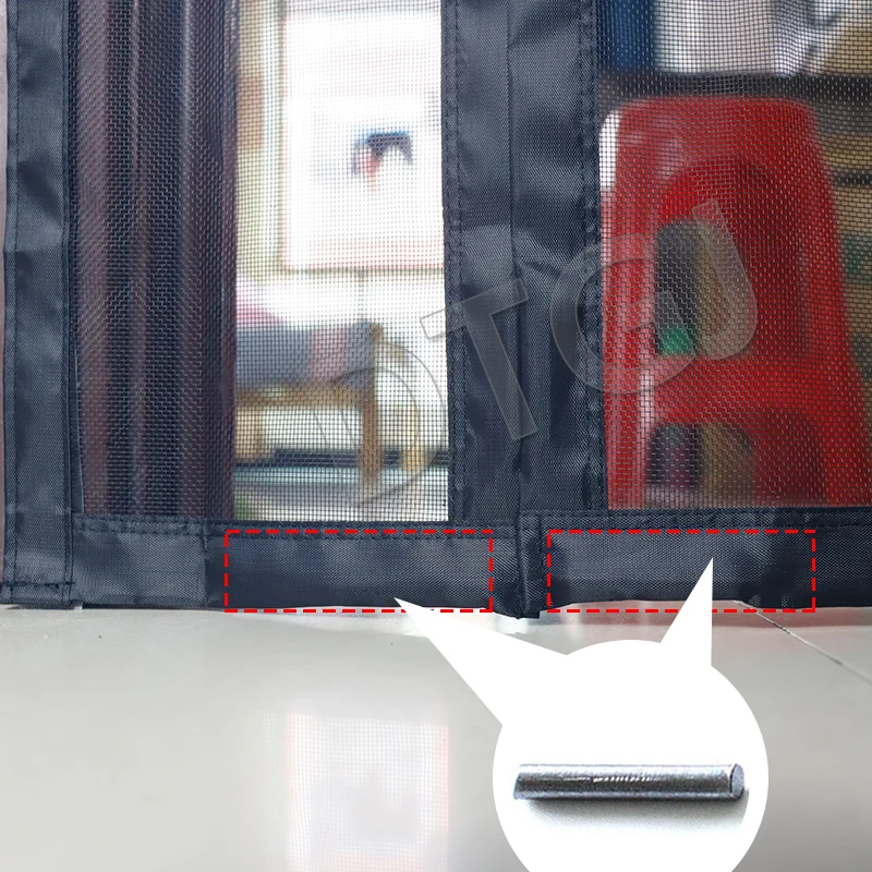 Magnetic Door Screen Custom Size Mosquito Net Curtain Fly Insect Automatic Closing Invisible Mesh For Kitchen indoor living room Magnetic Door Screen Custom Size Mosquito Net Curtain Fly Insect Automatic Closing Invisible Mesh For Kitchen indoor living room