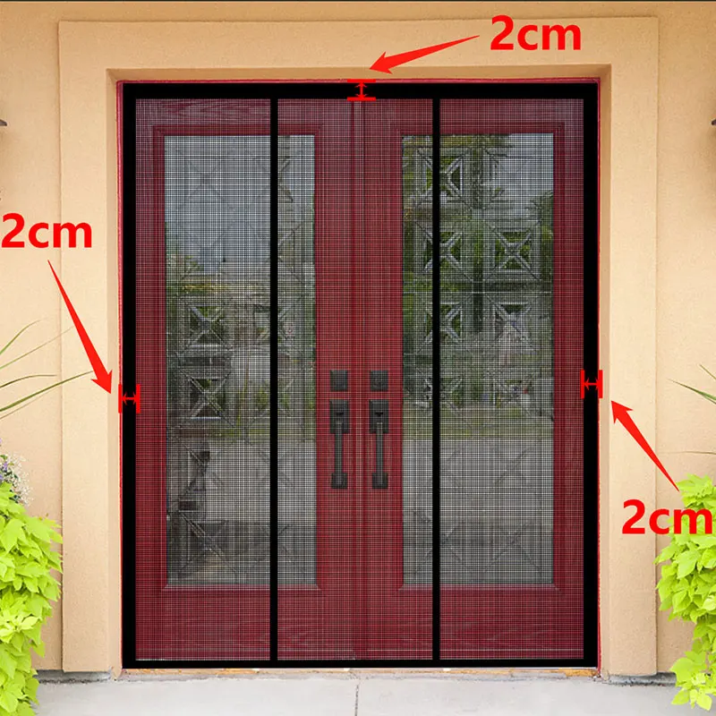 DTGJ Magnetic Door Screen Mosquito Net Custom Size Summer Anti insect Mesh Automatic Closing Curtain Applicable to glass doors DTGJ Magnetic Door Screen Mosquito Net Custom Size Summer Anti insect Mesh Automatic Closing Curtain Applicable to glass doors