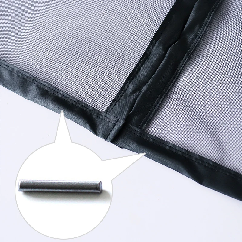 DTGJ Magnetic Door Screen,Black Side Door Magnetic Mosquito Net,Insect Proof Flight,Summer and Kitchen Indoor Invisible Net