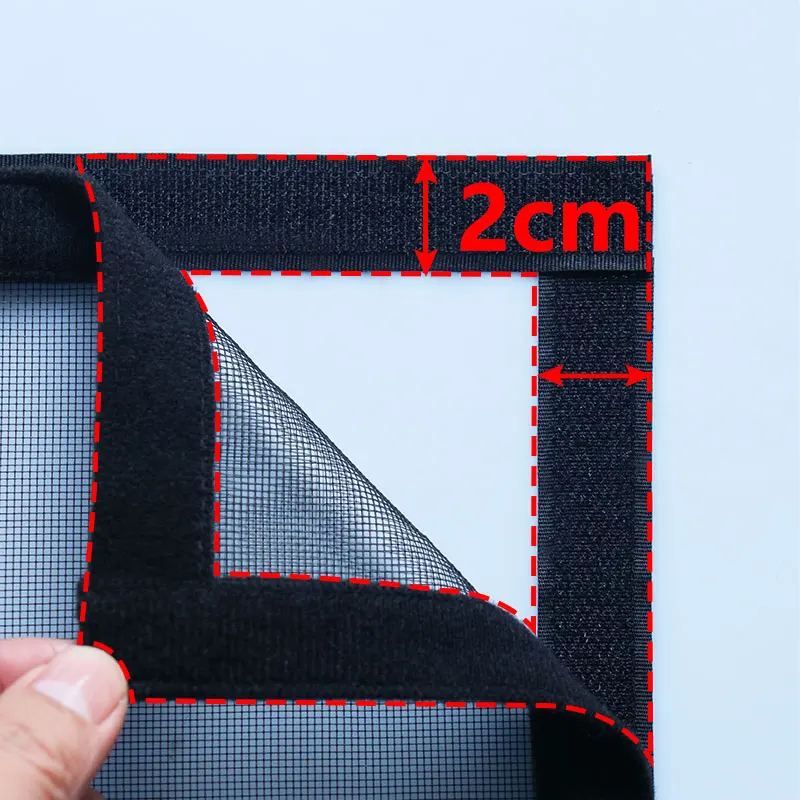 DTGJ Magnetic Door Screen,Black Side Door Magnetic Mosquito Net,Insect Proof Flight,Summer and Kitchen Indoor Invisible Net