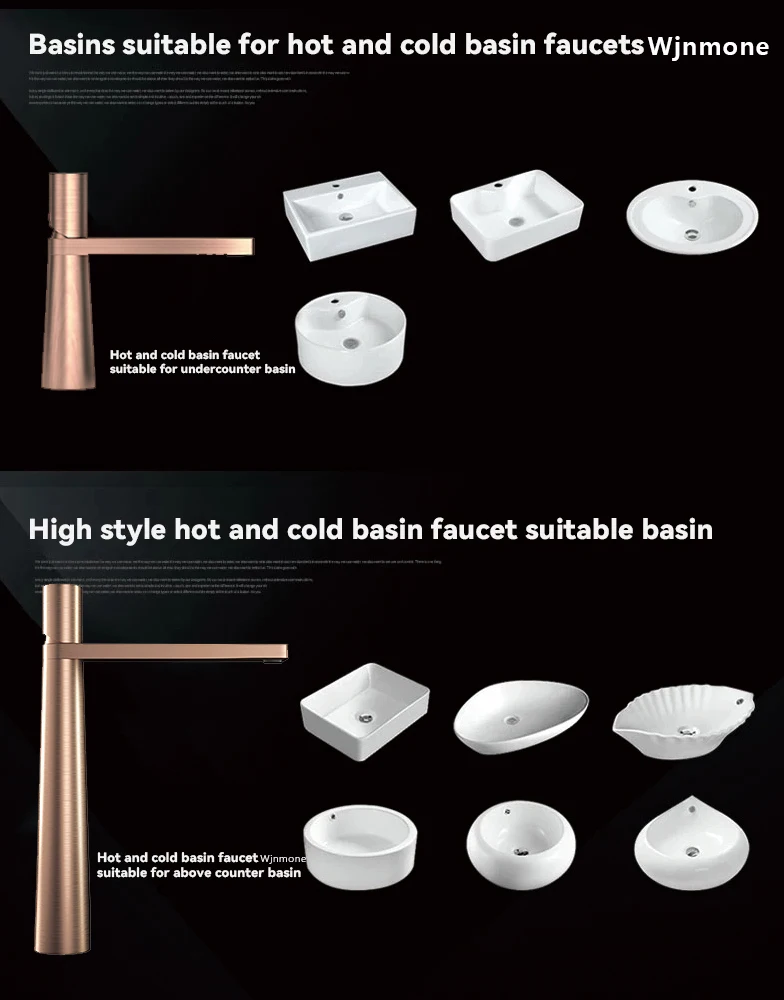 Modern Basin Faucet Brushed Gold Brass Bathroom Mixer Faucet Grey Washbasin Faucet Single Handle Single Hole Wash Sink Water Tap