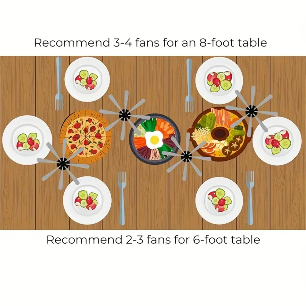 Multifunctional Outdoor Fly 360° Rotating Type Food Food, Pest Repellent Table Fan, Hiking Camping Equipment Multifunctional Outdoor Fly 360° Rotating Type Food Food, Pest Repellent Table Fan, Hiking Camping Equipment