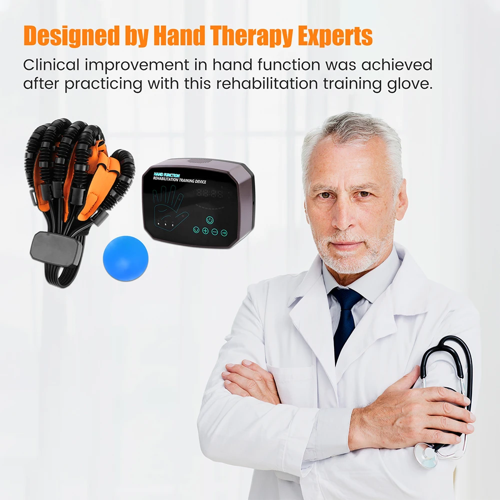 Robot Gloves Hand Rehabilitation Automatic Hand Trainer Rehabilitation Rehab Theraphy Hemiplegia Gloves Finger Trainer Stroke