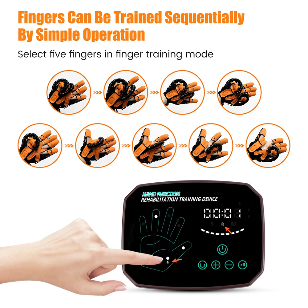 Robot Gloves Hand Rehabilitation Automatic Hand Trainer Rehabilitation Rehab Theraphy Hemiplegia Gloves Finger Trainer Stroke