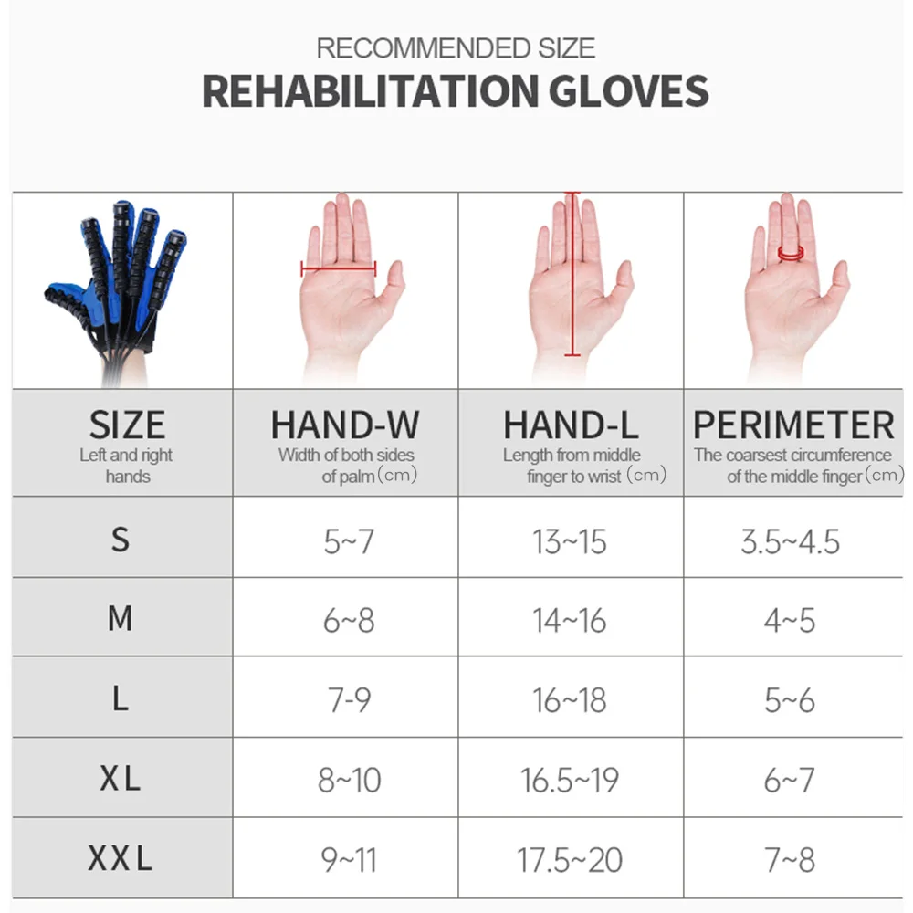 Robot Gloves Hand Rehabilitation Automatic Hand Trainer Rehabilitation Rehab Theraphy Hemiplegia Gloves Finger Trainer Stroke