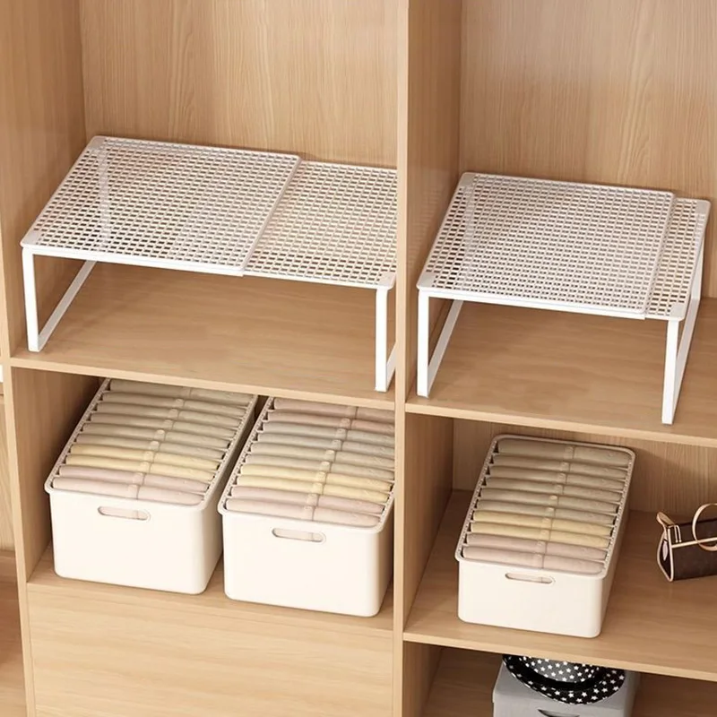 Stackable Telescopic Closet Shelf Retractable Expandable Wardrobe Divider Board Adjustable Layered Partition Cabinet Organizer Stackable Telescopic Closet Shelf Retractable Expandable Wardrobe Divider Board Adjustable Layered Partition Cabinet Organizer