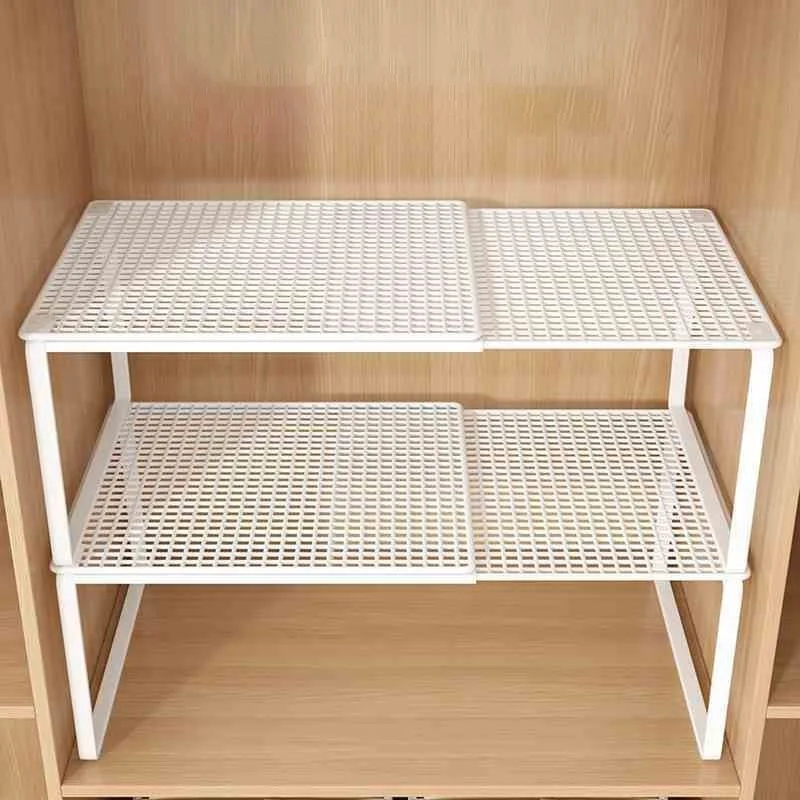 Stackable Telescopic Closet Shelf Retractable Expandable Wardrobe Divider Board Adjustable Layered Partition Cabinet Organizer Stackable Telescopic Closet Shelf Retractable Expandable Wardrobe Divider Board Adjustable Layered Partition Cabinet Organizer