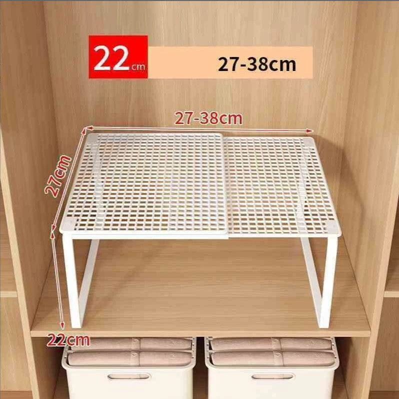 Stackable Telescopic Closet Shelf Retractable Expandable Wardrobe Divider Board  Adjustable Layered Partition Cabinet Organizer