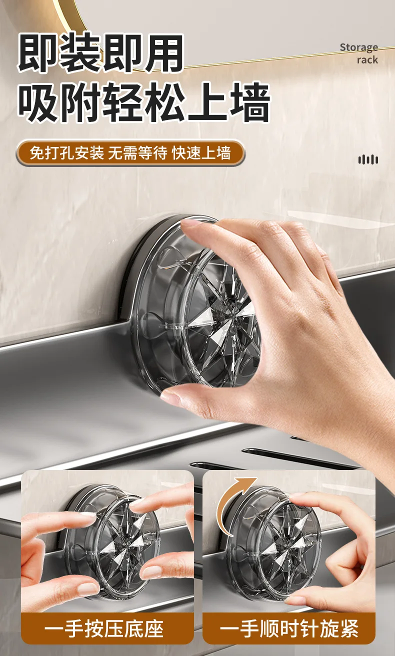 Stick-On Bathroom Sink Tray, Waterproof Vanity Organizer, Space-Saving Waterproof Countertop Shelf for Toothbrush Cosmetics Stick-On Bathroom Sink Tray, Waterproof Vanity Organizer, Space-Saving Waterproof Countertop Shelf for Toothbrush Cosmetics