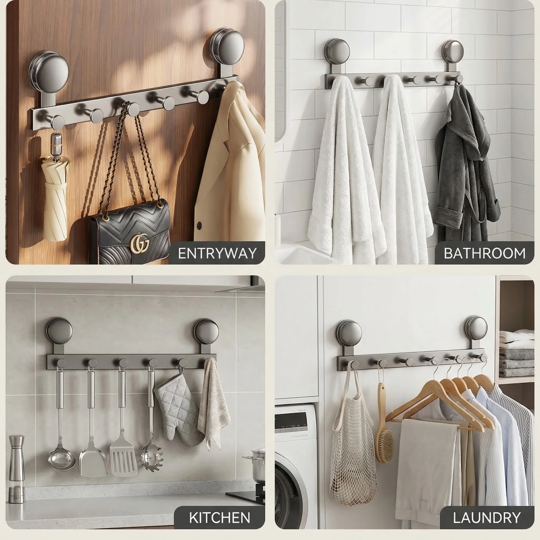 Suction Cup No Drilling Wall Mounted Hooks Rack Kitchen Storage Row Hook Holder Bathroom Towel Robe Coat Hangers Adhesive Hooks Suction Cup No Drilling Wall Mounted Hooks Rack Kitchen Storage Row Hook Holder Bathroom Towel Robe Coat Hangers Adhesive Hooks