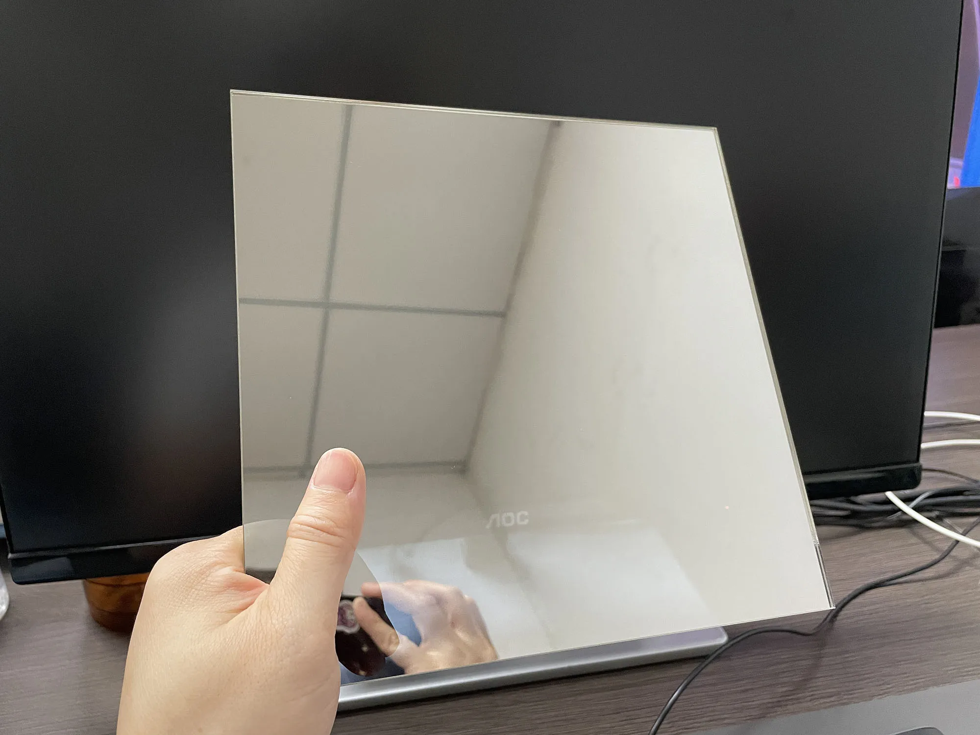 Square Double Sides Mirror Acrylic (PMMA) Two-Way/See-through Infinity/Illusion/Smart/Surveillance Mirror For DIY Advertise