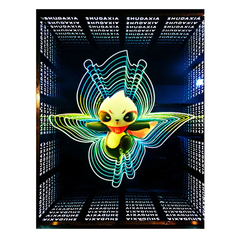 Square Double Sides Mirror Acrylic (PMMA) Two-Way/See-through Infinity/Illusion/Smart/Surveillance Mirror For DIY Advertise