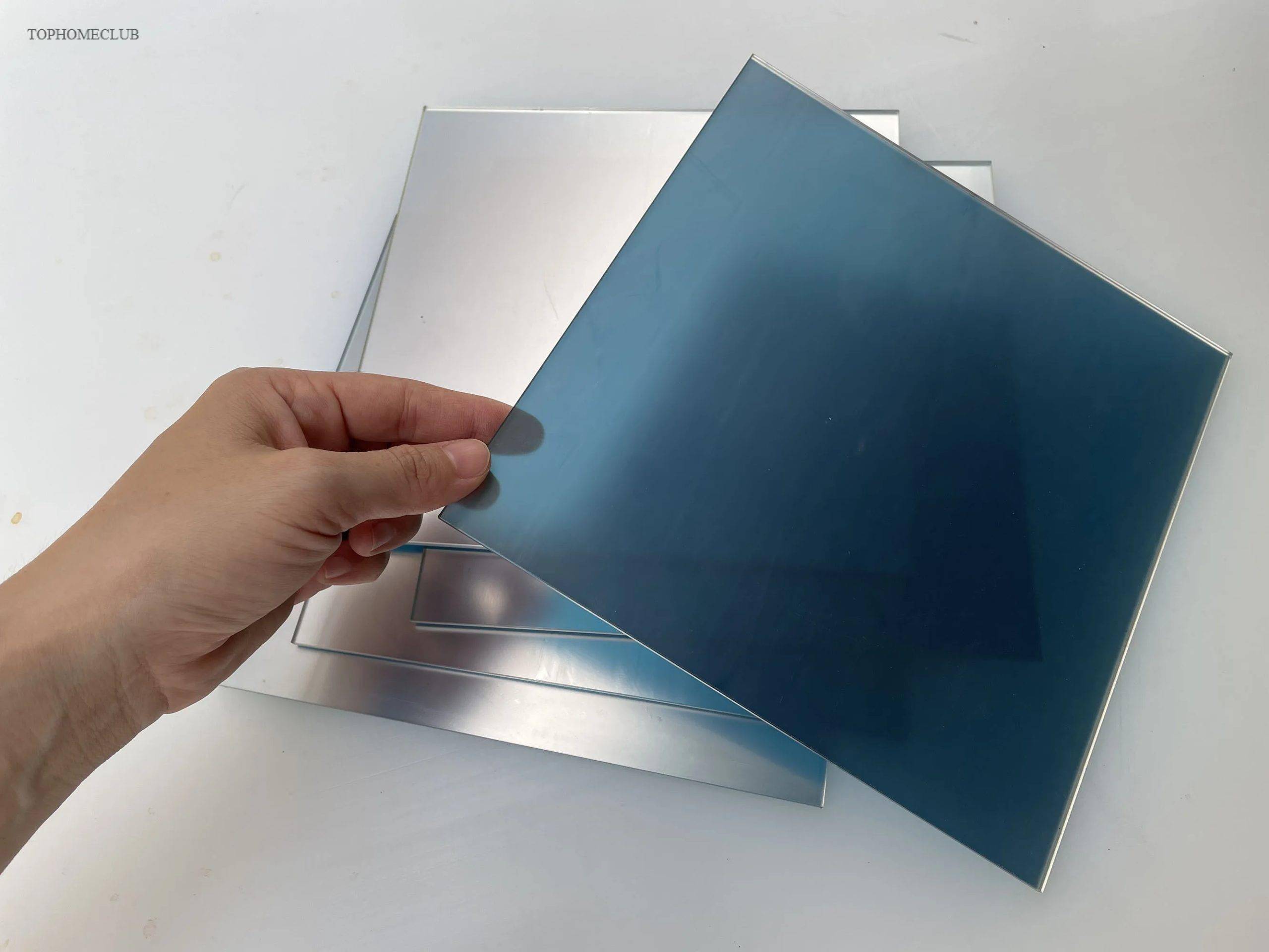 Square Double Sides Mirror Acrylic (PMMA) Two-Way/See-through Infinity/Illusion/Smart/Surveillance Mirror For DIY Advertise