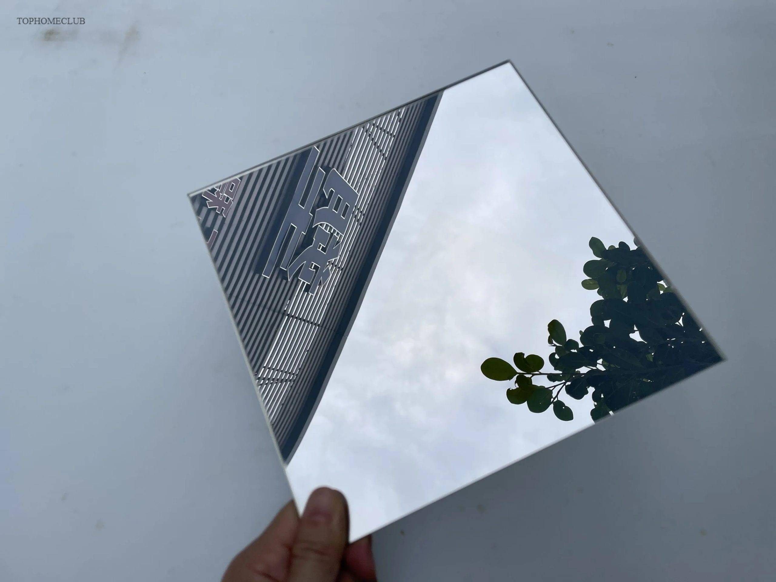 Square Double Sides Mirror Acrylic (PMMA) Two-Way/See-through Infinity/Illusion/Smart/Surveillance Mirror For DIY Advertise