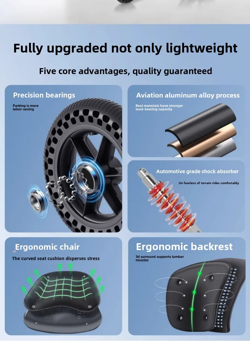Wheelchair Light Folding Old Man