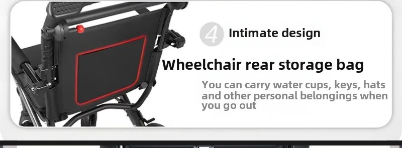 Wheelchair Light Folding Old Man