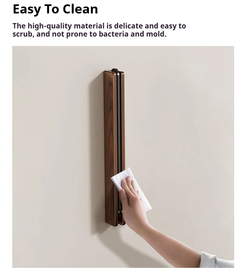 Wood Clothes Hanger Wall Mounted Drying Rack, Collapsible Design, and Invisible Clothing Organizer for Efficient Space Saving Wood Clothes Hanger Wall Mounted Drying Rack, Collapsible Design, and Invisible Clothing Organizer for Efficient Space Saving