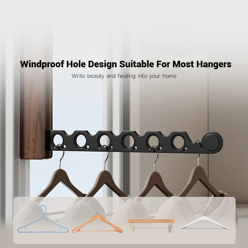 Wood Clothes Hanger Wall Mounted Drying Rack, Collapsible Design, and Invisible Clothing Organizer for Efficient Space Saving Wood Clothes Hanger Wall Mounted Drying Rack, Collapsible Design, and Invisible Clothing Organizer for Efficient Space Saving