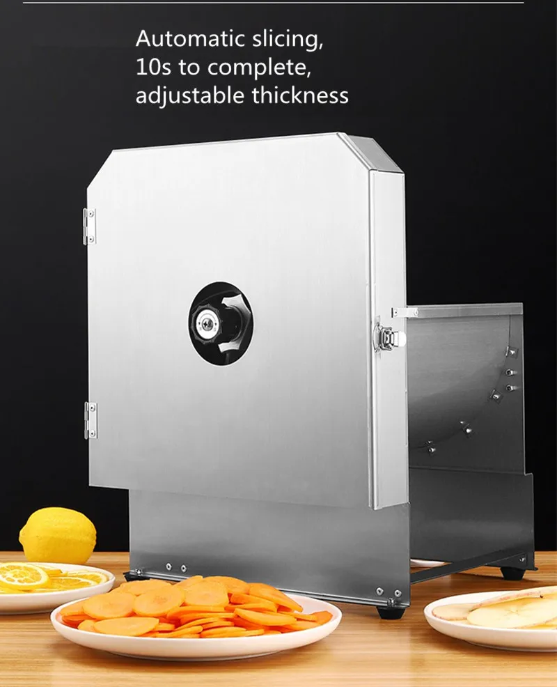 commercial fruit slicer Stainless steel electric slicer lemon potato vegetable multi-functional slicer commercial fruit slicer Stainless steel electric slicer lemon potato vegetable multi-functional slicer